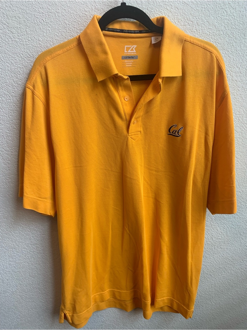Cutter & Buck Cal Embroidered Polo - Gold
